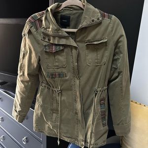 Forever21 military style green fall jacket